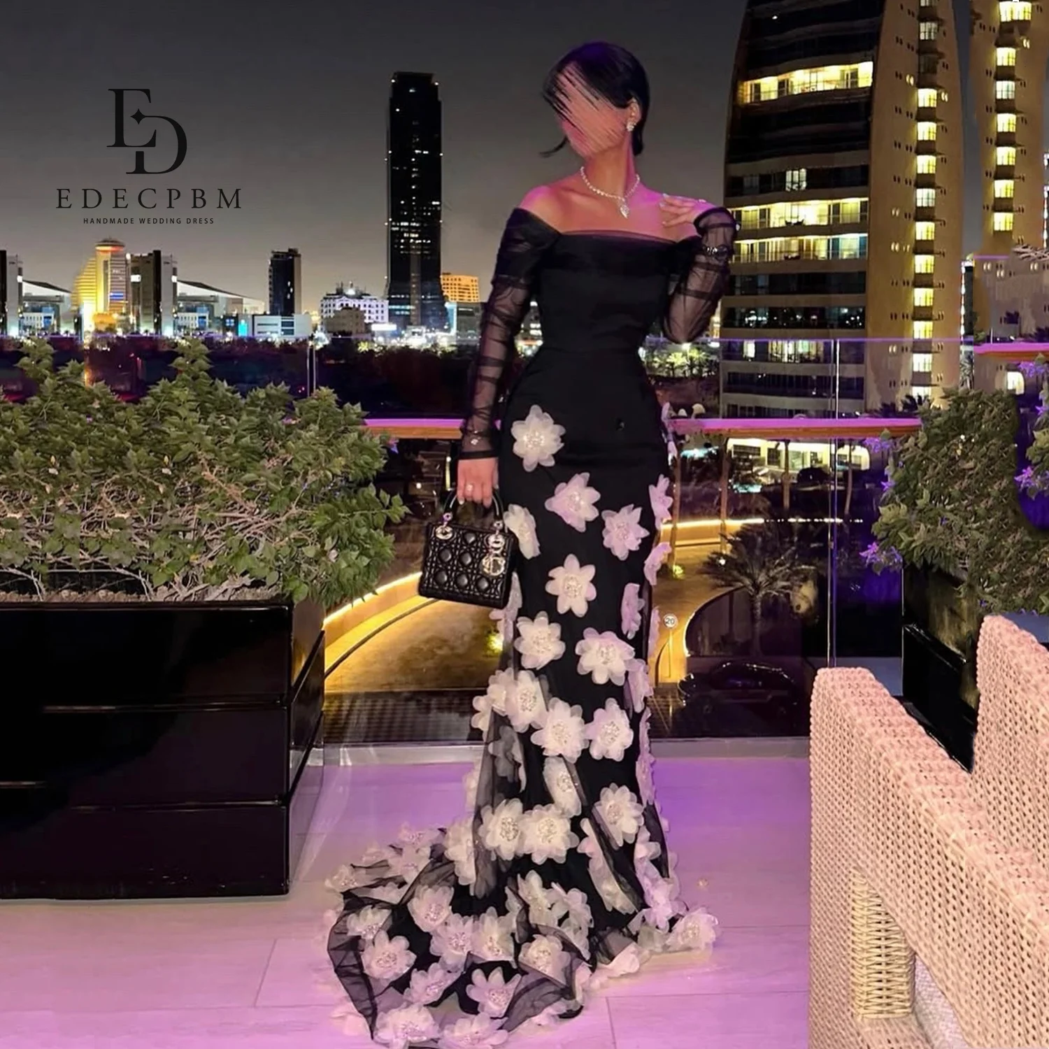 EDECPBM Black Prom Dresses 2025 Women Evening Dresses Customized 3D Flowers فساتين سهرة Off-shoulder Vestidos De Festa Mermaid
EDECPBM Black Prom Dresses 2025 Women Evening Dresses Customized 3D Flowers فساتين سهرة Off-shoulder Vestidos De Festa Mermaid