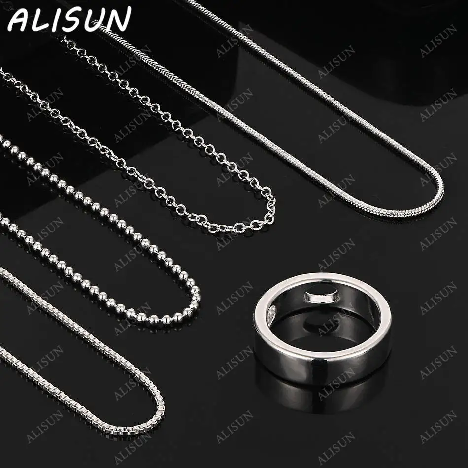 ALISUN 40-75cm 925 Sterling Silver Round Pendant Necklace For Women Men Anniversary Gift Popular Wild Fashion Romantic Jewelry
ALISUN 40-75cm 925 Sterling Silver Round Pendant Necklace For Women Men Anniversary Gift Popular Wild Fashion Romantic Jewelry