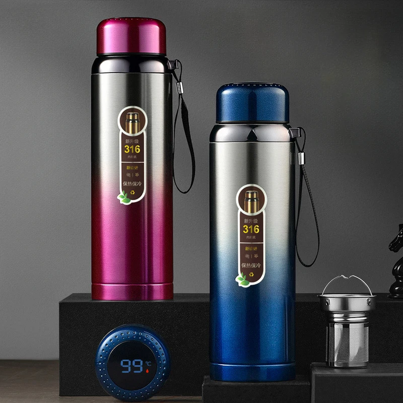 316 Stainless Steel Large Capacity Insulated Bottle Pot Adults Simple Tea Brewing Portable Business Travel Household Water Cup
316 Stainless Steel Large Capacity Insulated Bottle Pot Adults Simple Tea Brewing Portable Business Travel Household Water Cup