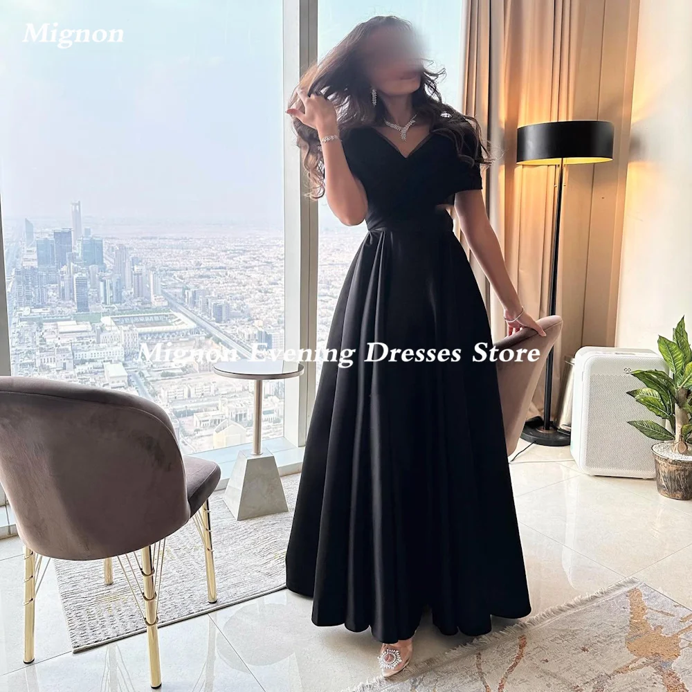 Mignon Satin A-line V-neck Ruffle Formal Prom Gown Ankle Length luxury Evening Formal Elegant Party Dress for Women 2023
Mignon Satin A-line V-neck Ruffle Formal Prom Gown Ankle Length luxury Evening Formal Elegant Party Dress for Women 2023