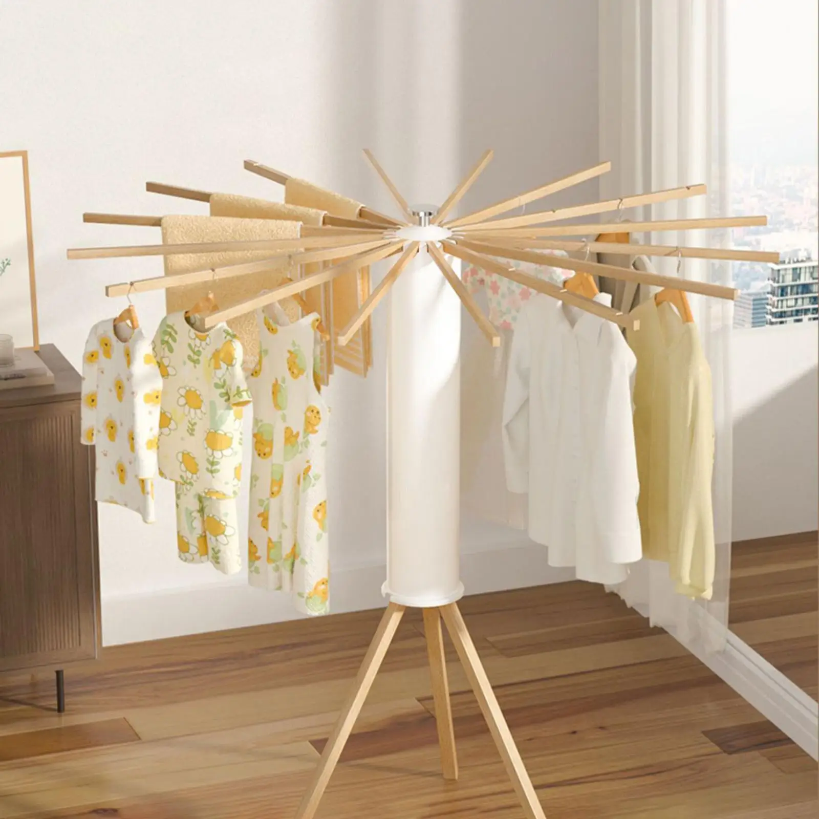 Tripod Clothes Drying Rack, Clothing Rack Hanging, Coat Hanger Octopus Clothes Hanger for Blanket
Tripod Clothes Drying Rack, Clothing Rack Hanging, Coat Hanger Octopus Clothes Hanger for Blanket