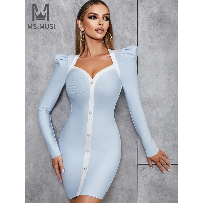 MSMUSI 2024 New Fashion Women Sexy V Neck Button Patchwork Long Sleeve Bandage Bodycon Party Club Event Slim Mini Dress Vestidos
MSMUSI 2024 New Fashion Women Sexy V Neck Button Patchwork Long Sleeve Bandage Bodycon Party Club Event Slim Mini Dress Vestidos