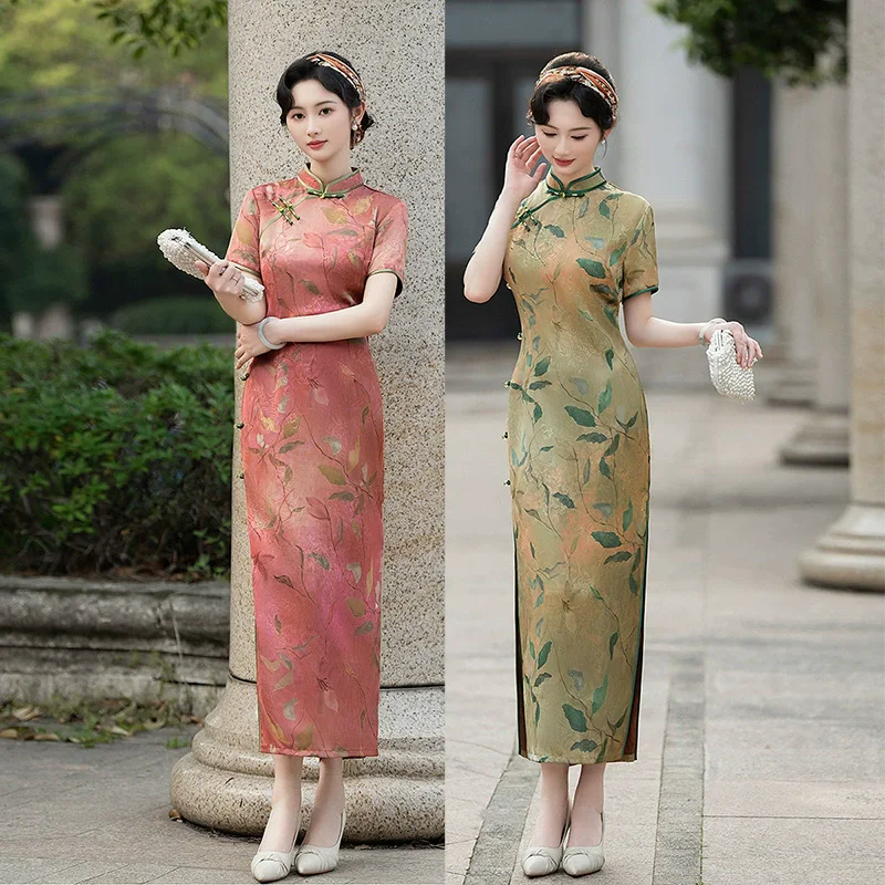 Новое летнее женское платье Ципао в новом китайском стиле Cheongsam, женское сексуальное тонкое платье Vestidos, традиционное платье с воротником-стойкой и цветочным принтом
Новое летнее женское платье Ципао в новом китайском стиле Cheongsam, женское сексуальное тонкое платье Vestidos, традиционное платье с воротником-стойкой и цветочным принтом