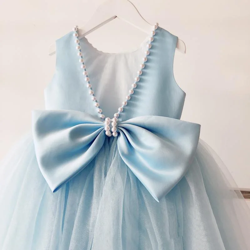 Girl's Princess Dress2025Spring New Blue Color Sleeveless Back Baby Dress for One Year Old Elegant Cute Children's Full Dress
Girl's Princess Dress2025Spring New Blue Color Sleeveless Back Baby Dress for One Year Old Elegant Cute Children's Full Dress