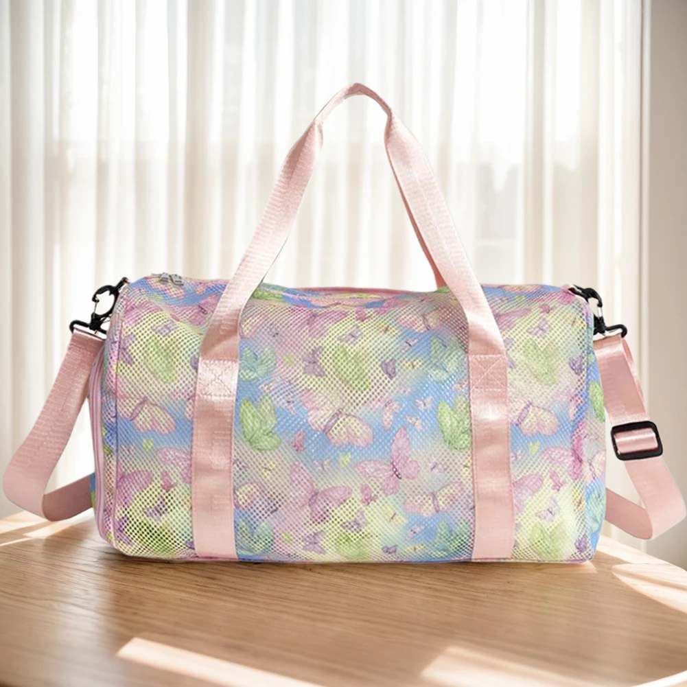 Mesh Travel Duffle Bag Overnight Weekender Bags with Shoe Compartment Carry On Sport Bag Large Capacity for Swim Beach Camp
Mesh Travel Duffle Bag Overnight Weekender Bags with Shoe Compartment Carry On Sport Bag Large Capacity for Swim Beach Camp