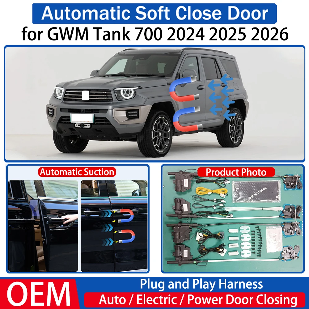 ZJCGO for GWM Tank 700 2024 2025 2026 OEM Car Automatic Soft Close Door Electric Suction Auto Power Closing System Plug&play
ZJCGO for GWM Tank 700 2024 2025 2026 OEM Car Automatic Soft Close Door Electric Suction Auto Power Closing System Plug&play