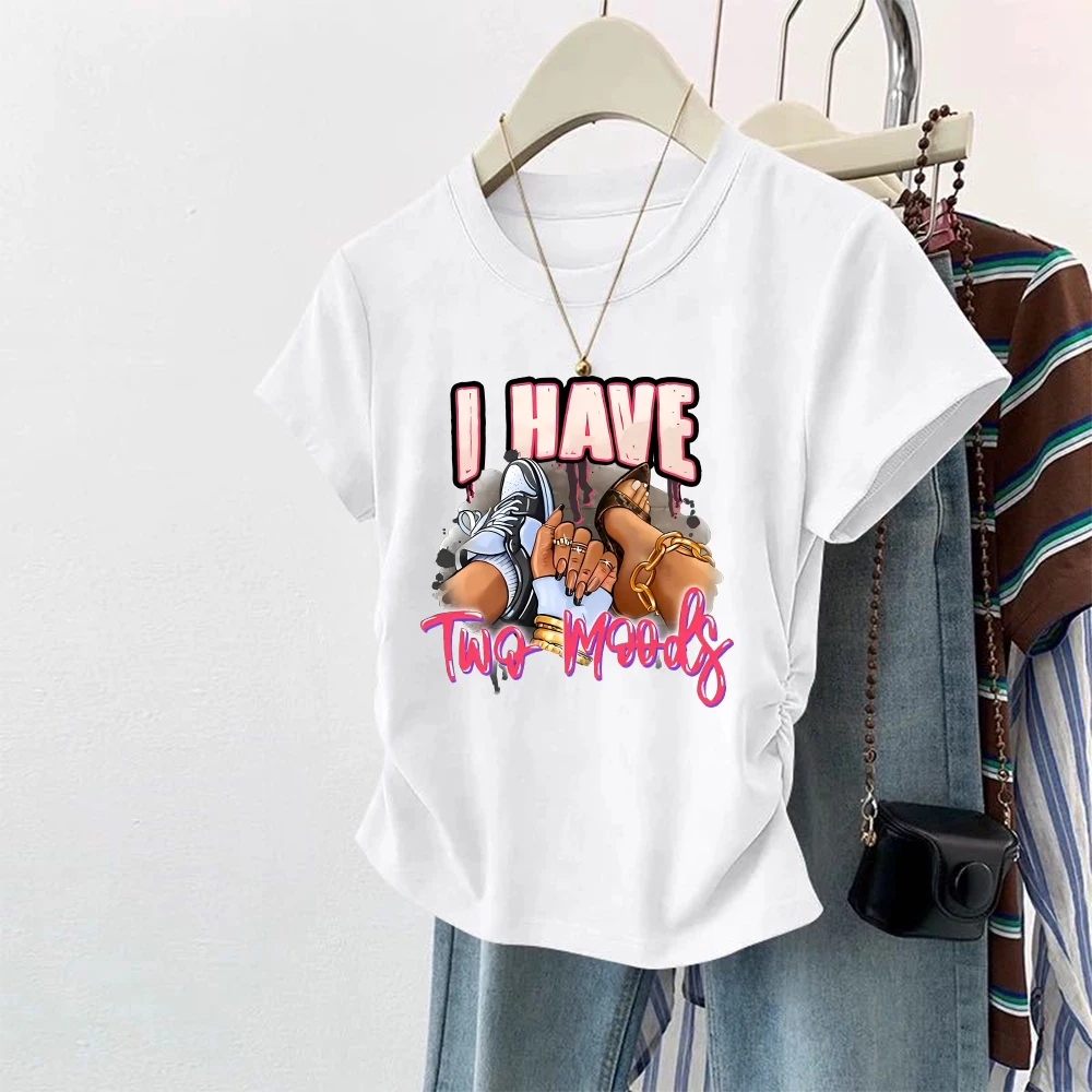 Summer Women's T Shirt Print Casual Short Sleeve T-Shirts Fashion Streetwear Crew Neck Pullover Female Slim Tops Tees Clothing
Summer Women's T Shirt Print Casual Short Sleeve T-Shirts Fashion Streetwear Crew Neck Pullover Female Slim Tops Tees Clothing