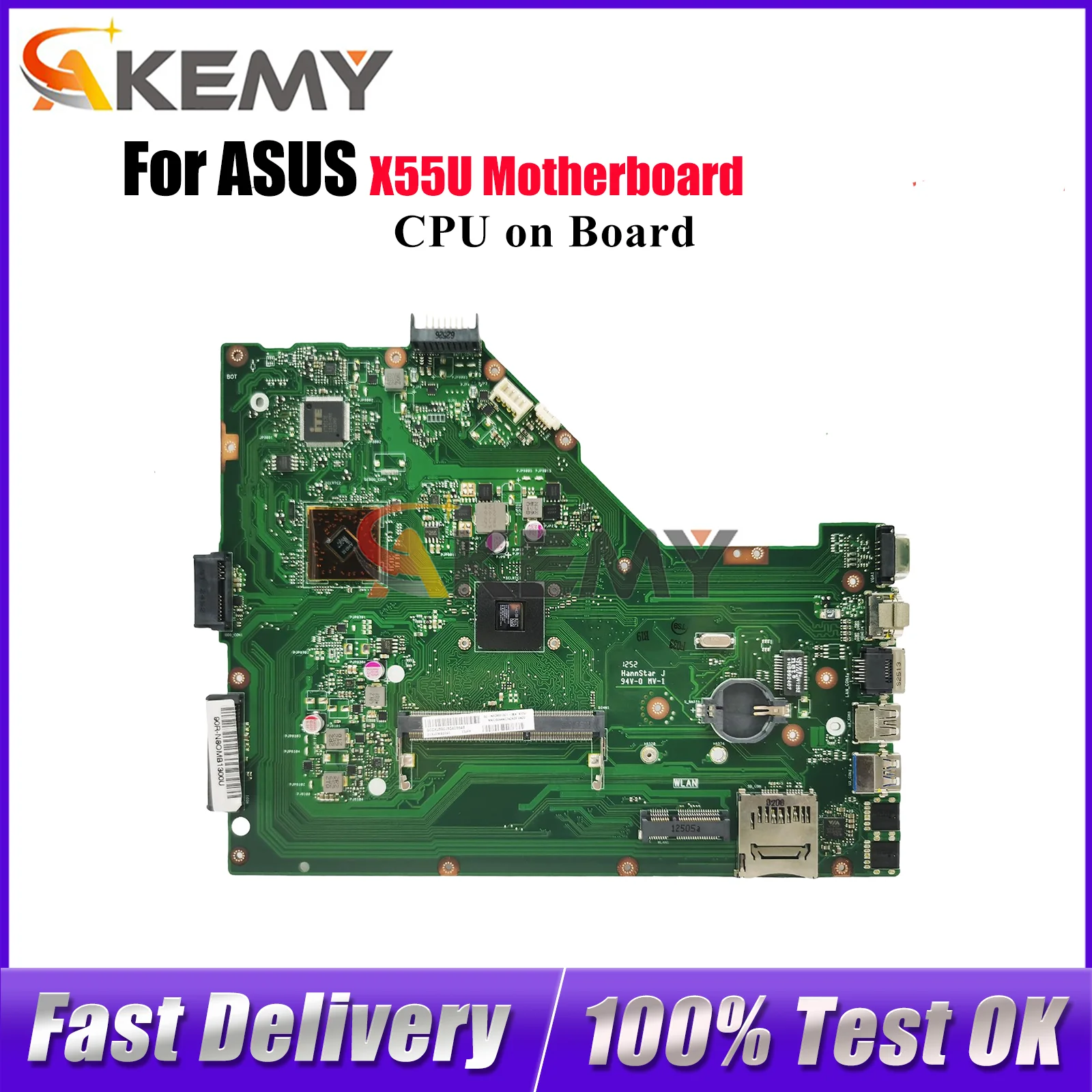 X55U Laptop Motherboard For ASUS VivoBook X55U X55U Notebook Mainboard With CPU 100% tests OK fast shipping High quality
X55U Laptop Motherboard For ASUS VivoBook X55U X55U Notebook Mainboard With CPU 100% tests OK fast shipping High quality