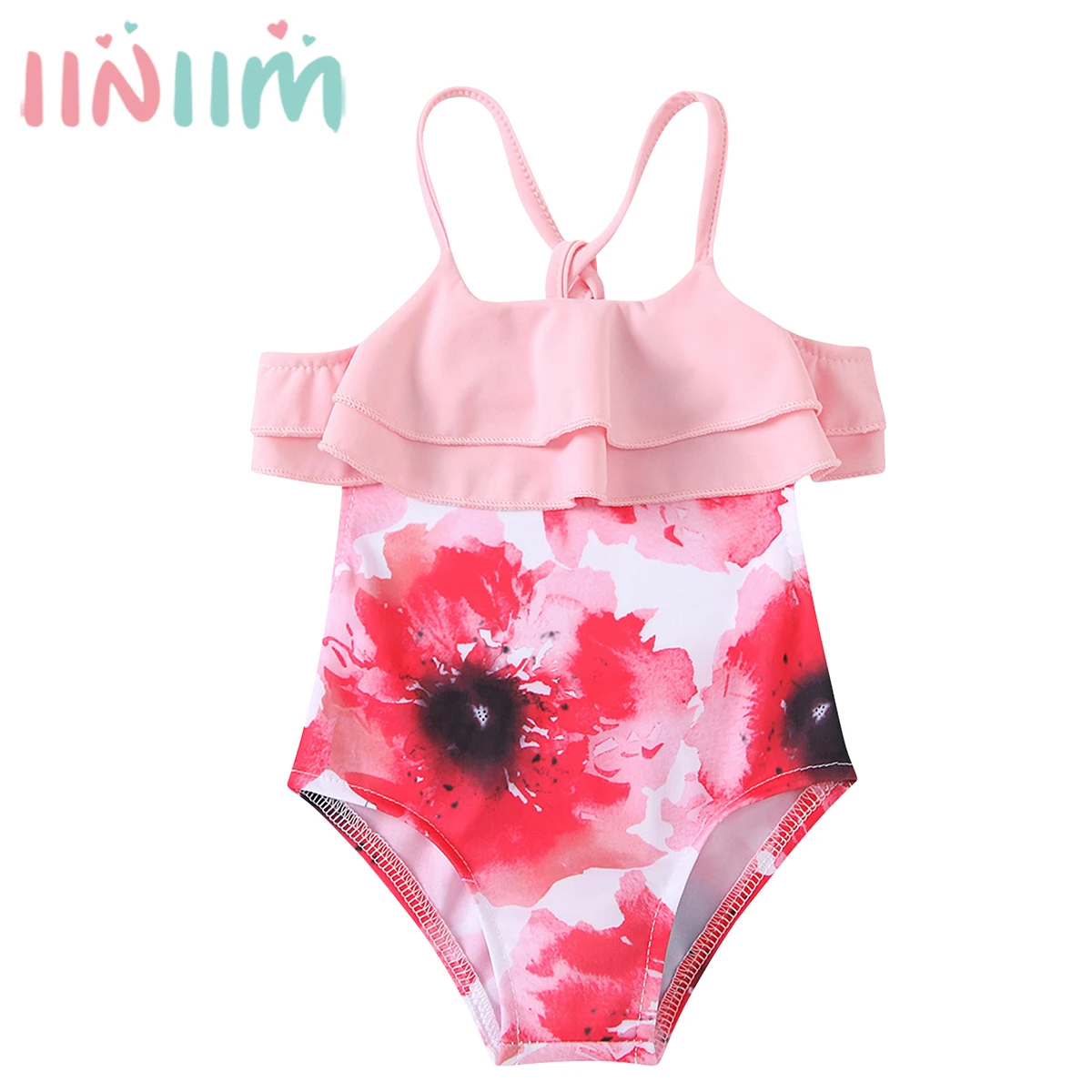Girls Floral Print Suspenders Swimsuit Bodysuit One-piece Ruffle Trim Backless Swimwear 2022 New Summer Bathing Suit Beachwear
Girls Floral Print Suspenders Swimsuit Bodysuit One-piece Ruffle Trim Backless Swimwear 2022 New Summer Bathing Suit Beachwear