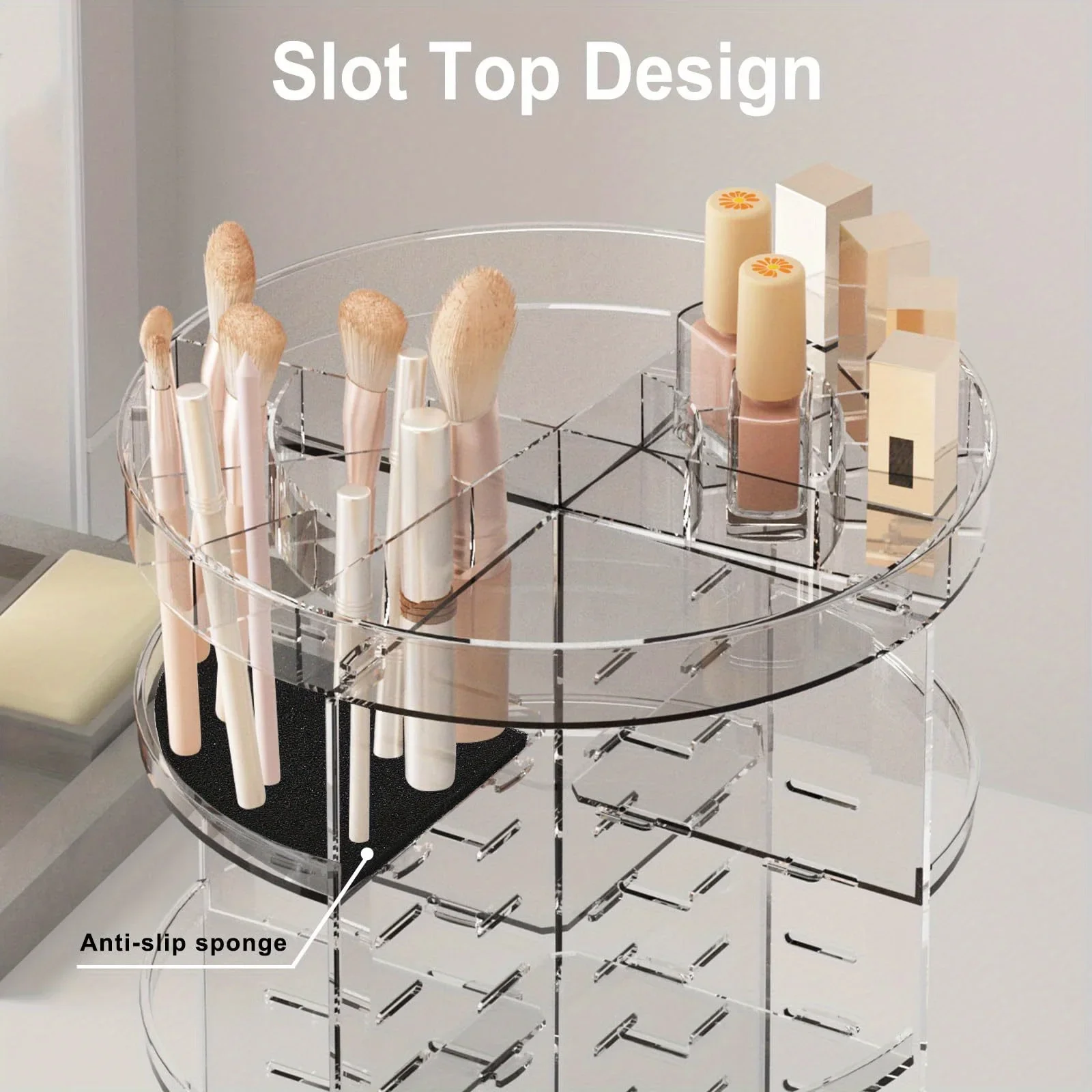 360 Rotating Makeup Storage Box Desktop Makeup Organizer Cosmetic Brush Holder Lipstick Eyebrow Pencil Holder Jewelry Container
360 Rotating Makeup Storage Box Desktop Makeup Organizer Cosmetic Brush Holder Lipstick Eyebrow Pencil Holder Jewelry Container