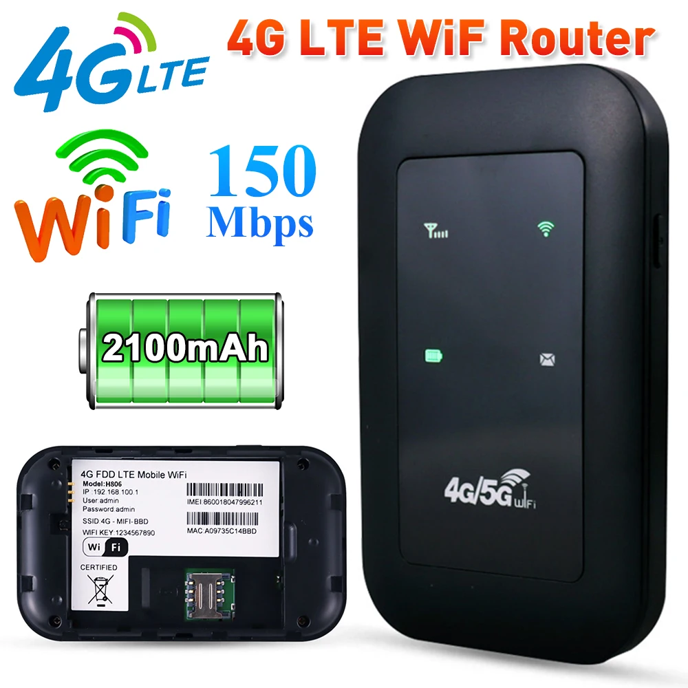 4G LTE Router WiFi Repeater Signal Amplifier Network Expander Mobile Hotspot Wireless Mifi Modem With SIM Card Slot 2100mAh
4G LTE Router WiFi Repeater Signal Amplifier Network Expander Mobile Hotspot Wireless Mifi Modem With SIM Card Slot 2100mAh