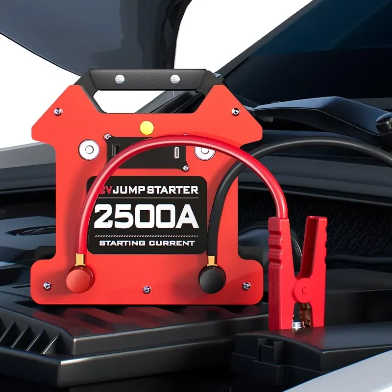 32000mAh 12V Jump Starter Auto Power Pack with Air Pump & LED Light 2500A Peak Current for Cars/Motorcycles/Trucks
32000mAh 12V Jump Starter Auto Power Pack with Air Pump & LED Light 2500A Peak Current for Cars/Motorcycles/Trucks