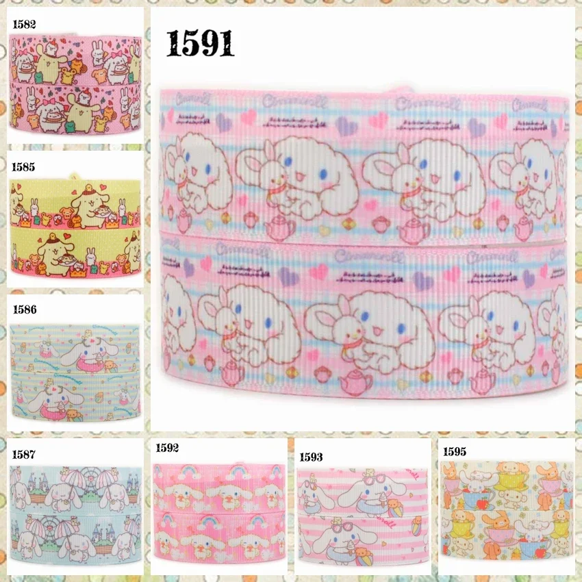 10 ярдов, японская мультяшная собака Sanrio Cinnamoroll, персонализированная Праздничная атласная лента с принтом Grograin
10 ярдов, японская мультяшная собака Sanrio Cinnamoroll, персонализированная Праздничная атласная лента с принтом Grograin