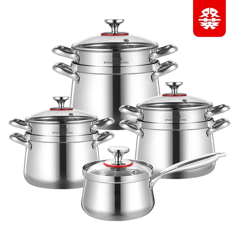 LH Uncoated Stainless Steel Pot with Steamer Household Induction Cooker Soup Pot
LH Uncoated Stainless Steel Pot with Steamer Household Induction Cooker Soup Pot