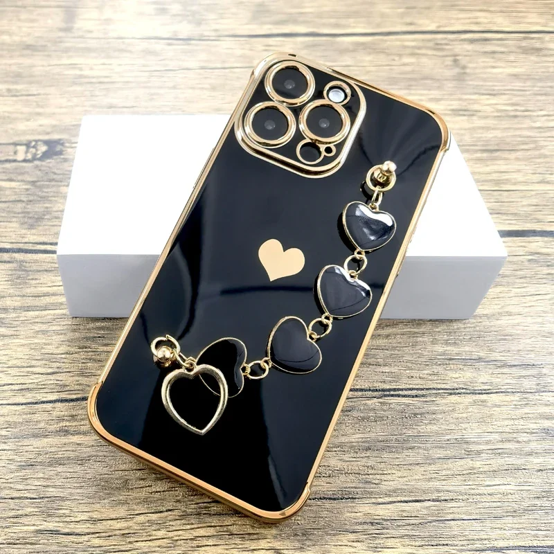 Plating Soft TPU Case For iPhone 16 15 14 13 12 11 Pro Max X XR 8 Plus SE 2020 iPhone16 iPhone15 Wrist Bracelet Strap Full Cover
Plating Soft TPU Case For iPhone 16 15 14 13 12 11 Pro Max X XR 8 Plus SE 2020 iPhone16 iPhone15 Wrist Bracelet Strap Full Cover