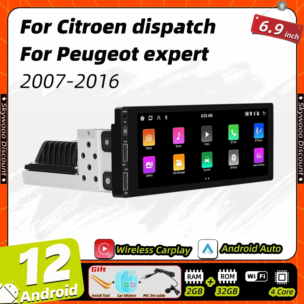 1din Android Car Multimedia for Citroen Dispatch Peugeot Expert 2007-2016 1 Din Radio Stereo Head Unit Carplay Autoradio GPS
1din Android Car Multimedia for Citroen Dispatch Peugeot Expert 2007-2016 1 Din Radio Stereo Head Unit Carplay Autoradio GPS