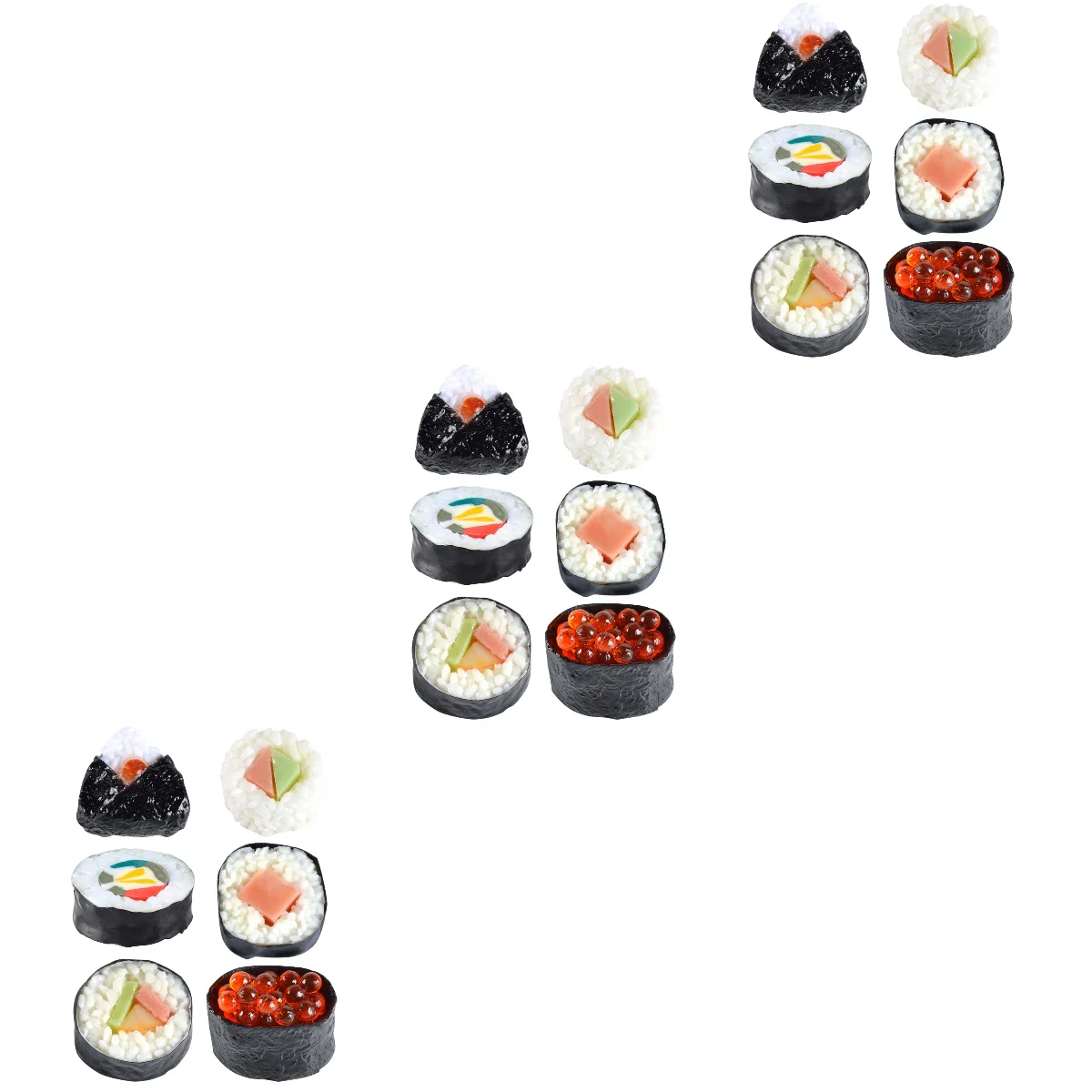 Set of 3 Simulation Sushi Japanese Decor Realistic Food Model Fake Fudge Toy Room Pvc Lifelike
Set of 3 Simulation Sushi Japanese Decor Realistic Food Model Fake Fudge Toy Room Pvc Lifelike