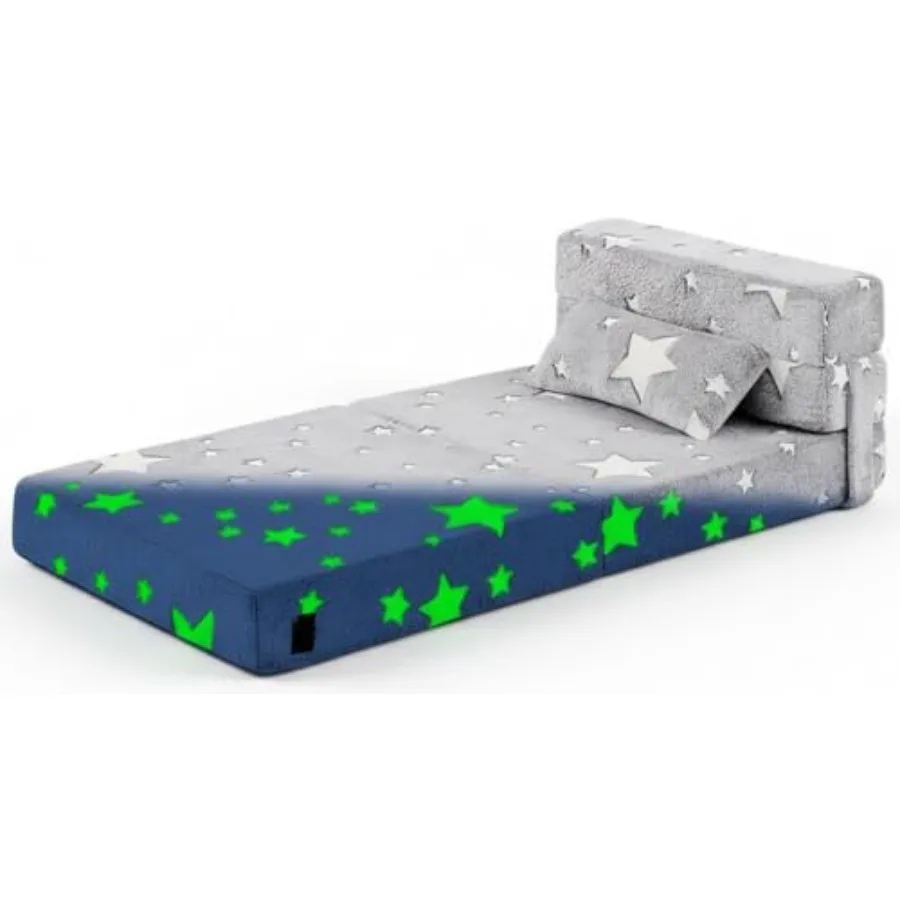 Folding Sofa Bed Floor Mattress for,Toddler Washable Glow in Dark Folding Floor Mat for Daycare, Child Fold Up Chair Bed with S
Folding Sofa Bed Floor Mattress for,Toddler Washable Glow in Dark Folding Floor Mat for Daycare, Child Fold Up Chair Bed with S