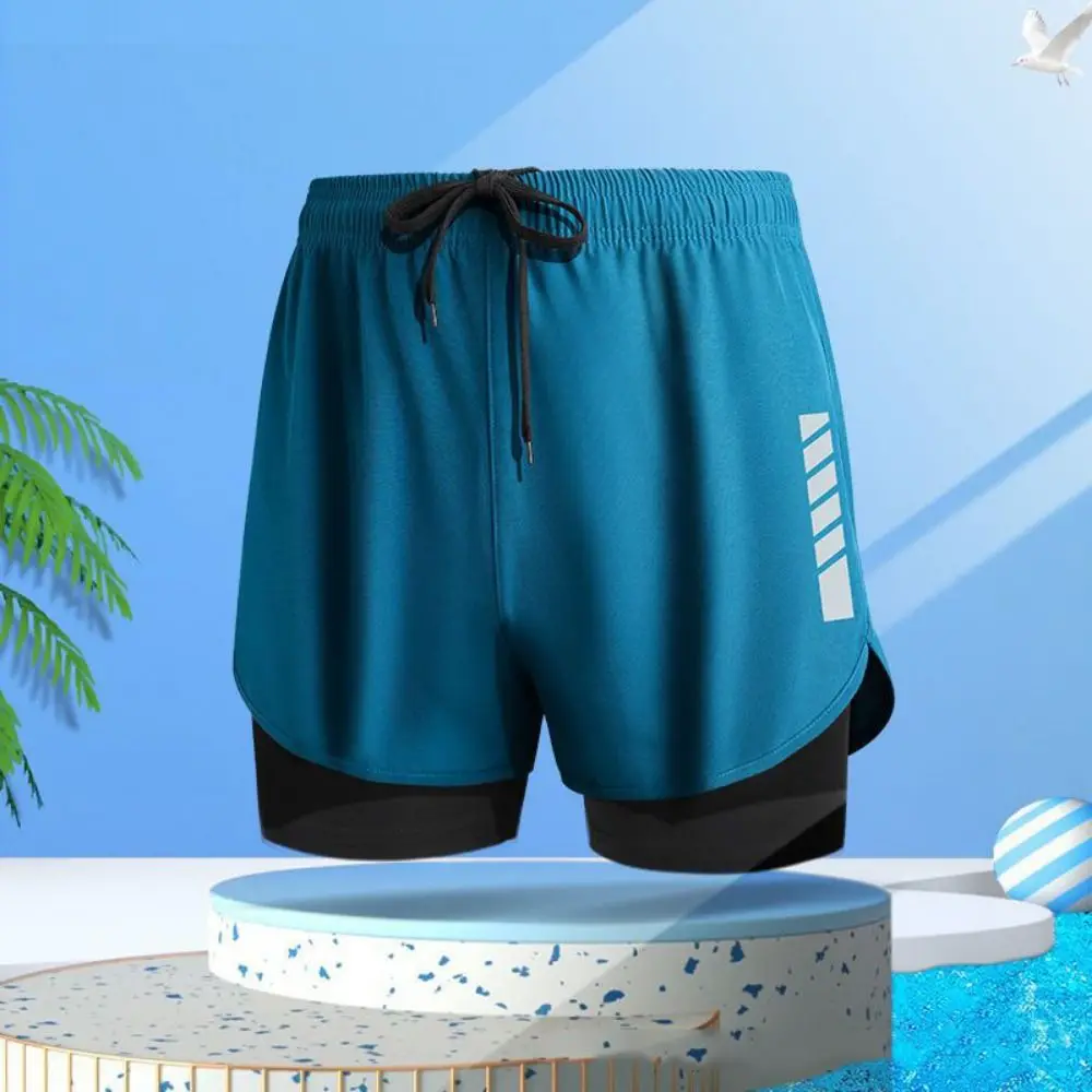 Stripe Swimming Trunks Shorts Double Layer Anti Glare Men Sports Training Shorts Elastic Quick-drying Men's Jogging Shorts
Stripe Swimming Trunks Shorts Double Layer Anti Glare Men Sports Training Shorts Elastic Quick-drying Men's Jogging Shorts