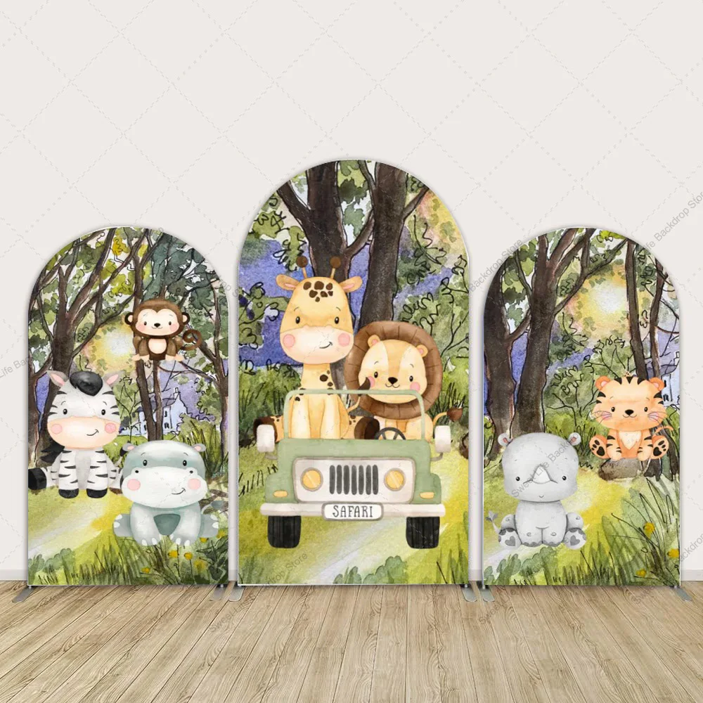 Safari Jungle Animals Arch Backdrop Cover Birthday Baby Shower Party Decoration Photo Shoot Backdrop
Safari Jungle Animals Arch Backdrop Cover Birthday Baby Shower Party Decoration Photo Shoot Backdrop