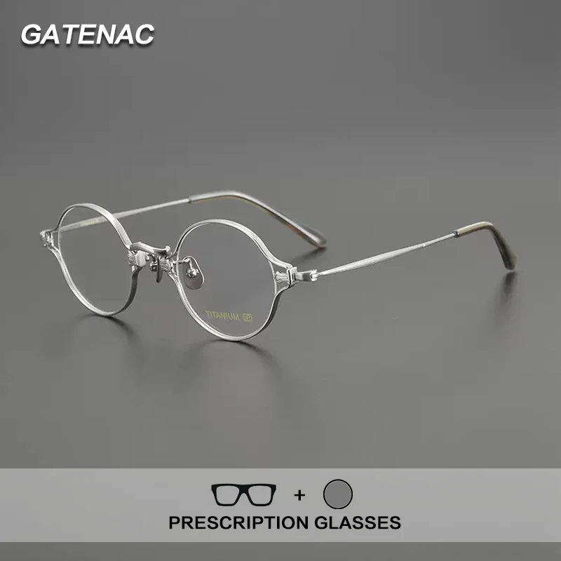 Gatenac Round Pure Titanium Prescription Glasses Men Progressive Photochromic Anti Blue Light Glasses Women Japan Brand Eyewear 
Gatenac Round Pure Titanium Prescription Glasses Men Progressive Photochromic Anti Blue Light Glasses Women Japan Brand Eyewear
