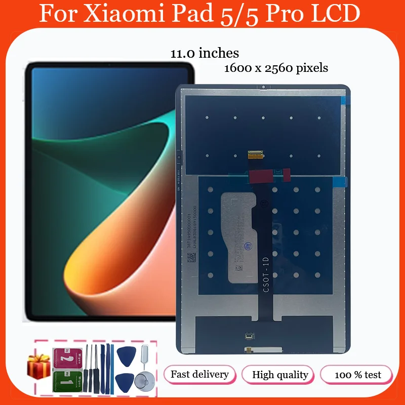 11,0-дюймовый ЖК-дисплей для Xiaomi Mi Pad 5/Mi Pad 5 Pro, сменный ЖК-дисплей с сенсорным экраном, Mi Pad 5, запасные части в сборе 21051182 Г
11,0-дюймовый ЖК-дисплей для Xiaomi Mi Pad 5/Mi Pad 5 Pro, сменный ЖК-дисплей с сенсорным экраном, Mi Pad 5, запасные части в сборе 21051182 Г