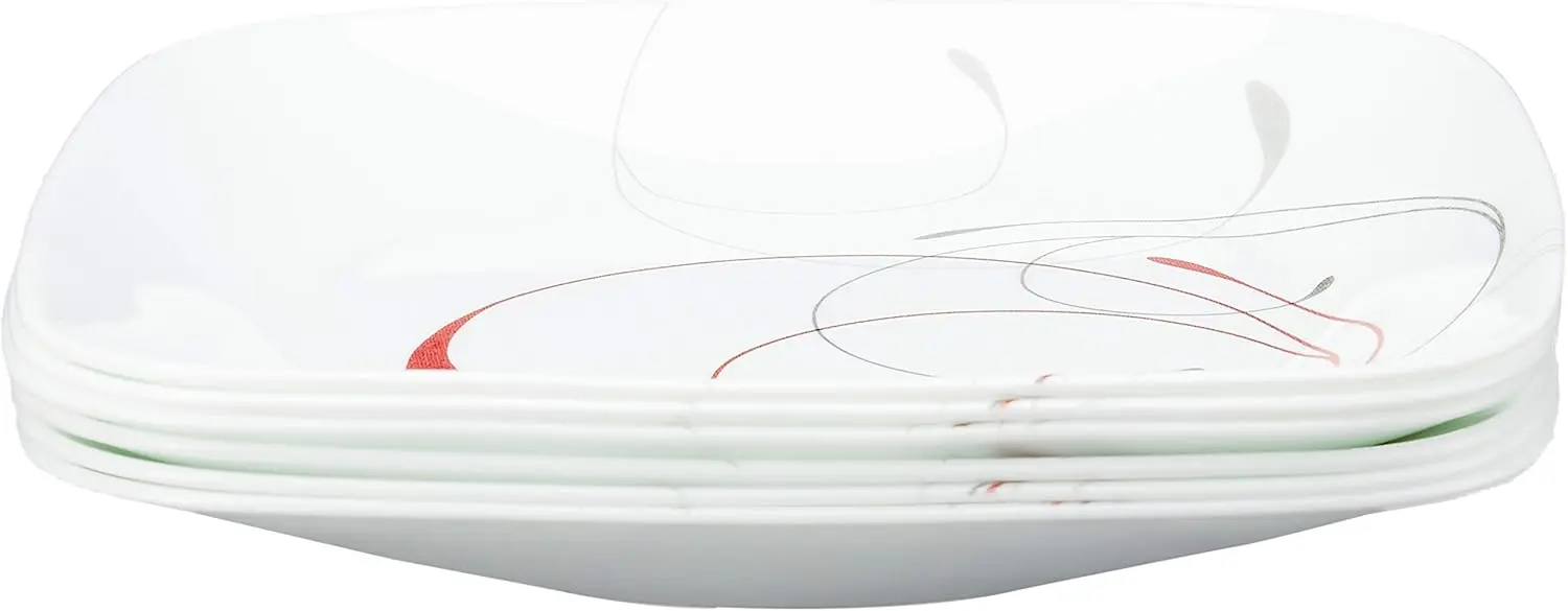 Набор квадратных тарелок для салата из 6 предметов, трехслойное стекло, устойчивое к сколам, легкие тарелки размером 8-1/2 дюйма
Набор квадратных тарелок для салата из 6 предметов, трехслойное стекло, устойчивое к сколам, легкие тарелки размером 8-1/2 дюйма