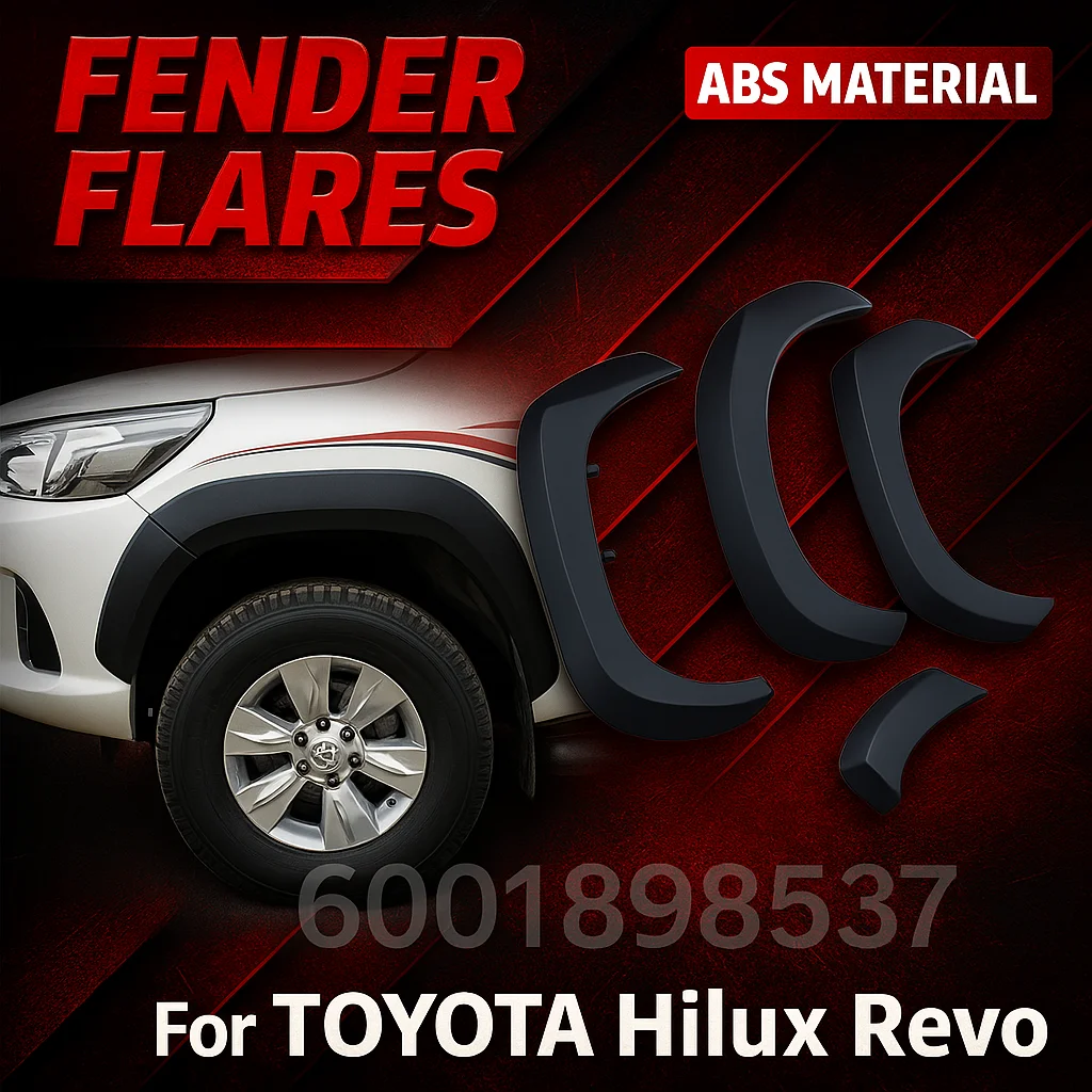 Matte Black Fender Flares for Toyota Hilux Revo 2015-2020 2021+ Dual Cab Wheel Arch Protection Pickup Truck Car Accessories
Matte Black Fender Flares for Toyota Hilux Revo 2015-2020 2021+ Dual Cab Wheel Arch Protection Pickup Truck Car Accessories