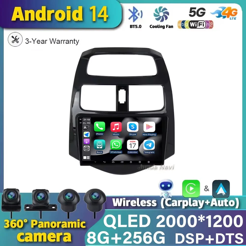 Car Radio Android 14 For Chevrolet Spark Beat Matiz Creative 2010-2014 Multimedia Carplay Video Player Navigation GPS Head Unit
Car Radio Android 14 For Chevrolet Spark Beat Matiz Creative 2010-2014 Multimedia Carplay Video Player Navigation GPS Head Unit