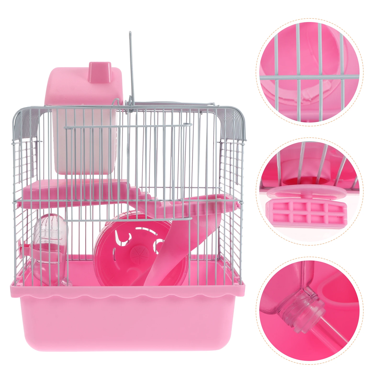 Hamster Cage Double Layer Pet House Pink Toy Small Animal Villa Hideaway Play Nest Sturdy Cozy Breathable Durability
Hamster Cage Double Layer Pet House Pink Toy Small Animal Villa Hideaway Play Nest Sturdy Cozy Breathable Durability