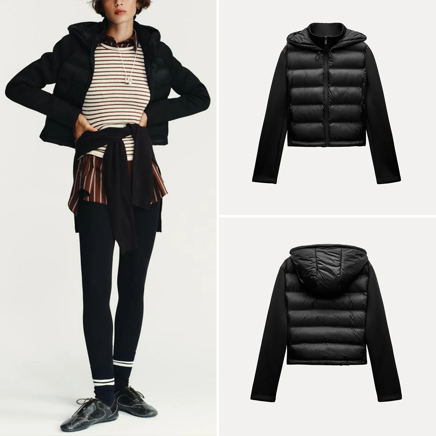 Z Women's Faionable Spliced Long Sve Cotton Jaet Warm Outerwear Commute Sle Zipper Closure Hooded Regular Fit
Z Women's Faionable Spliced Long Sve Cotton Jaet Warm Outerwear Commute Sle Zipper Closure Hooded Regular Fit