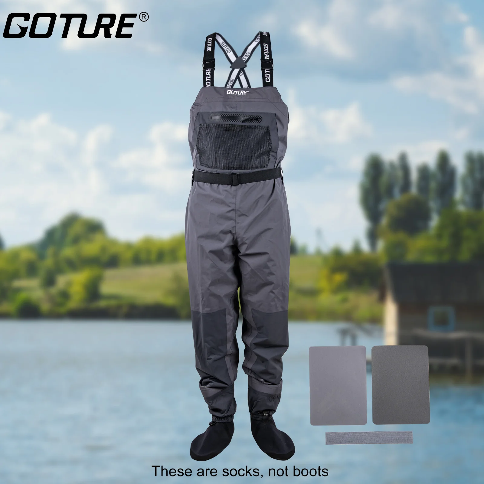 Goture Fishing Chest Waders Breathable Stocking Foot Wader Lightweight Convertible Hunting Wading Pants Kit for Men and Women
Goture Fishing Chest Waders Breathable Stocking Foot Wader Lightweight Convertible Hunting Wading Pants Kit for Men and Women