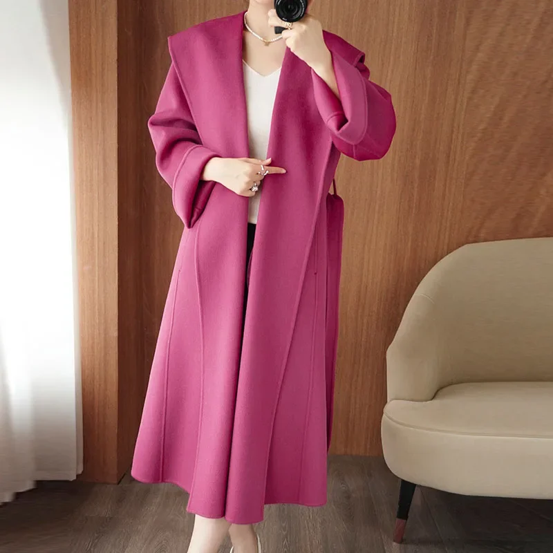 LIBIELIY 2025 Women's 100% Cashmere Thick Double Sided Long Jacket Classic Multi Functional Fashion Suitable For Business
LIBIELIY 2025 Women's 100% Cashmere Thick Double Sided Long Jacket Classic Multi Functional Fashion Suitable For Business