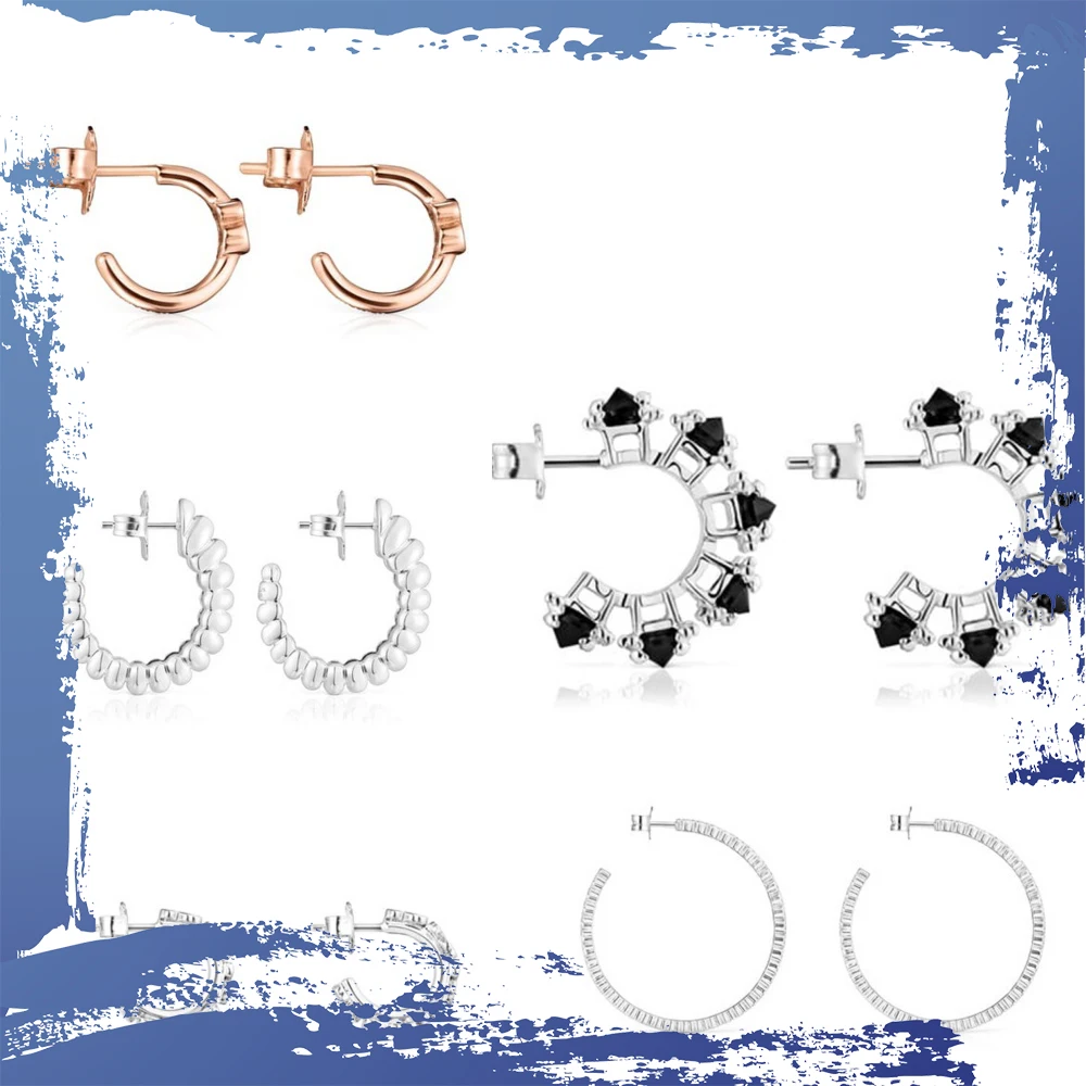 S925 Silver Earrings High Polish Finish Sparkling Great for Parties Women's Night Out Stylish
S925 Silver Earrings High Polish Finish Sparkling Great for Parties Women's Night Out Stylish