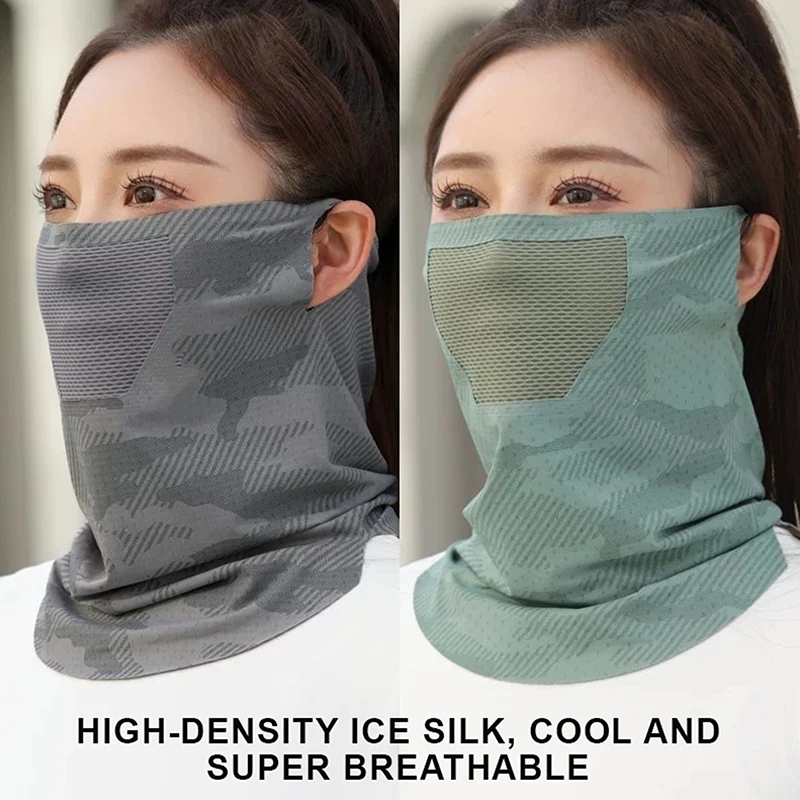 Breathable Ice Silk Face Mask with Mesh Gaiter for Effective Sun Protection Outdoors
Breathable Ice Silk Face Mask with Mesh Gaiter for Effective Sun Protection Outdoors