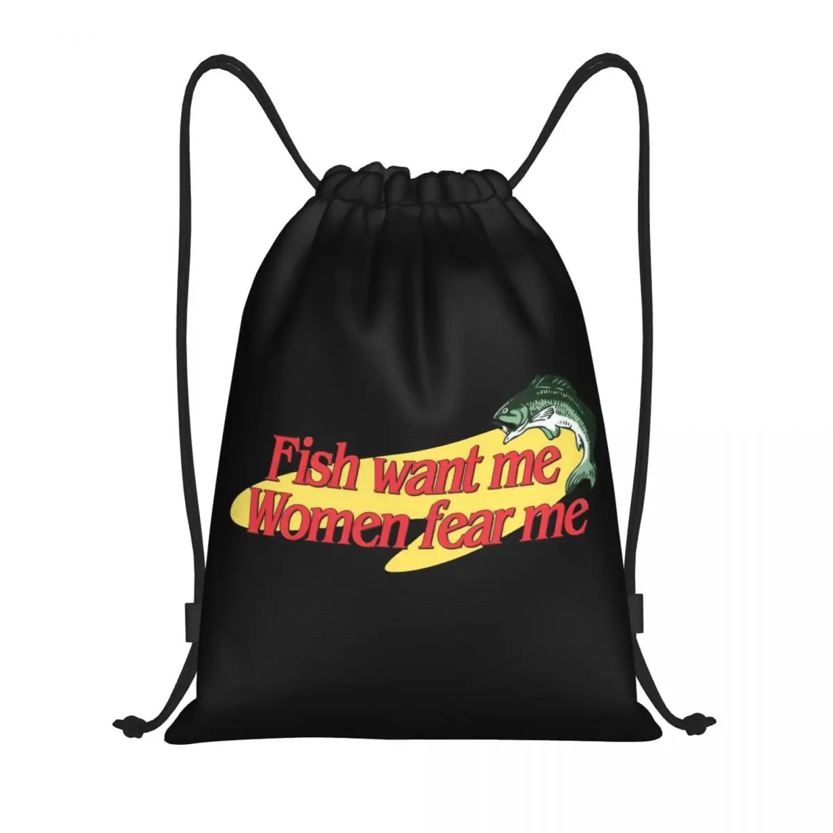 Fish Want Me Women Fear Me Multi-function Portable Drawstring Bags Sports Bag Book Bag
Fish Want Me Women Fear Me Multi-function Portable Drawstring Bags Sports Bag Book Bag