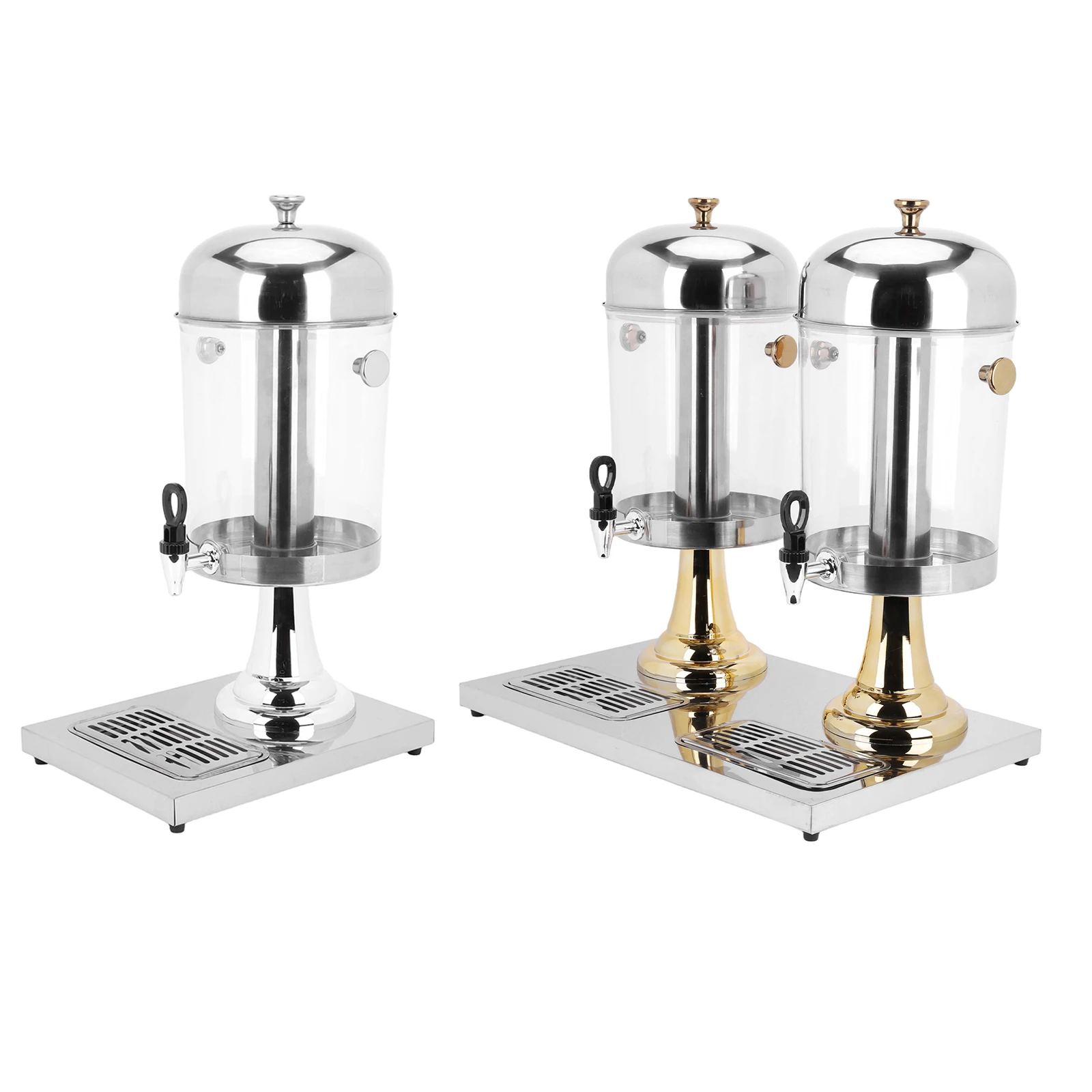 2.1/4.2 Gallon Commercial Hot Cold Juice Dispenser Stainless Steel Hot and Cold Beverage Dispenser for Banquet Restaurant
2.1/4.2 Gallon Commercial Hot Cold Juice Dispenser Stainless Steel Hot and Cold Beverage Dispenser for Banquet Restaurant