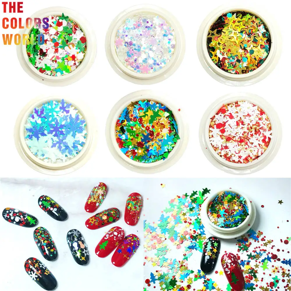 TCT-437 Christmas Mix Nail Glitter Nail Art Decoration Body Art Tumbler Crafts DIY Holidays Accessories Festival Party Supplier
TCT-437 Christmas Mix Nail Glitter Nail Art Decoration Body Art Tumbler Crafts DIY Holidays Accessories Festival Party Supplier