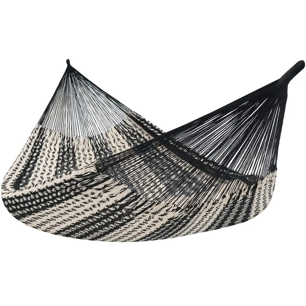 Handwoven XXL Thick Cord Mayan Double Hammock for Outside 625Pound Capacity HeavyDuty Outdoor Hammock Black Natural
Handwoven XXL Thick Cord Mayan Double Hammock for Outside 625Pound Capacity HeavyDuty Outdoor Hammock Black Natural