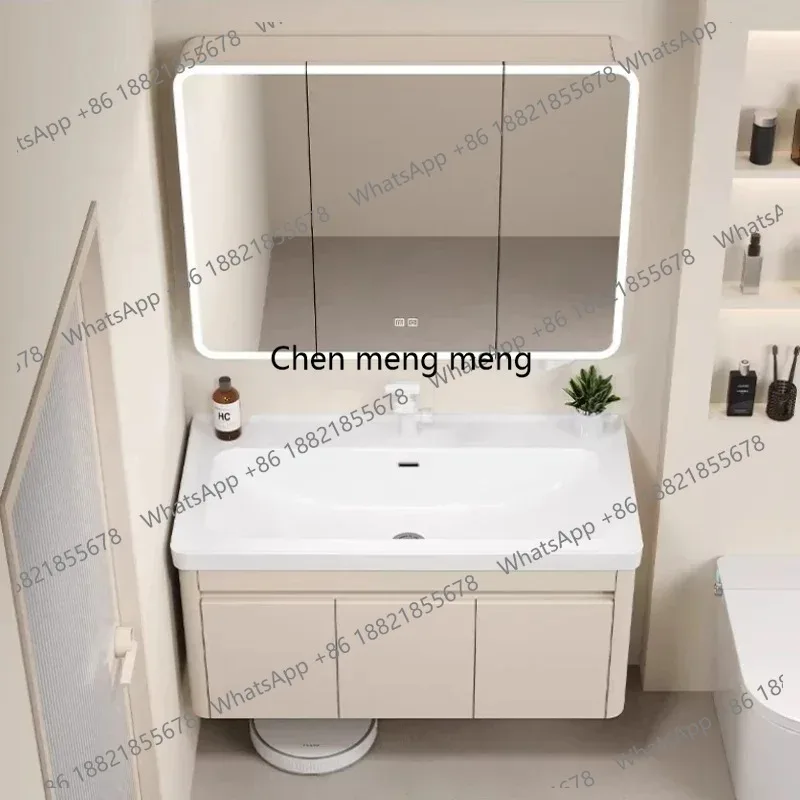 Combination Bathroom Cabinet Ceramic Integrated Basin Bathroom Washstand Organizer Vanity Cream Style Honeycomb Aluminum Alloy
Combination Bathroom Cabinet Ceramic Integrated Basin Bathroom Washstand Organizer Vanity Cream Style Honeycomb Aluminum Alloy