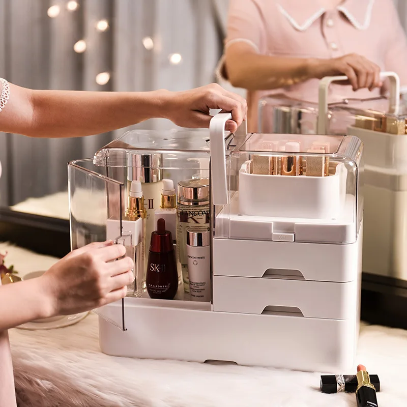 Cosmetic Case Portable Large-capacity Transparent Storage Boxes Finishing Cosmetic Case Multi-function Cosmetic Case with Drawer
Cosmetic Case Portable Large-capacity Transparent Storage Boxes Finishing Cosmetic Case Multi-function Cosmetic Case with Drawer
