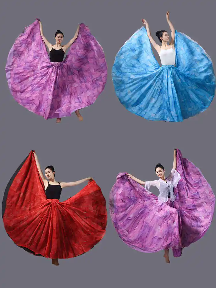 720 Degree Swing Dance Skirt Two-Sided Wear Classical Dance Practice Performance Square Ballroom Dance Half-Length Gauze Skirt
720 Degree Swing Dance Skirt Two-Sided Wear Classical Dance Practice Performance Square Ballroom Dance Half-Length Gauze Skirt