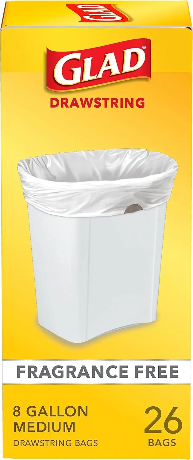 Мешки для мусора на шнурке без запаха на 8 галлонов, мешки для мусора среднего размера на 26 штук для домашнего использования
Мешки для мусора на шнурке без запаха на 8 галлонов, мешки для мусора среднего размера на 26 штук для домашнего использования