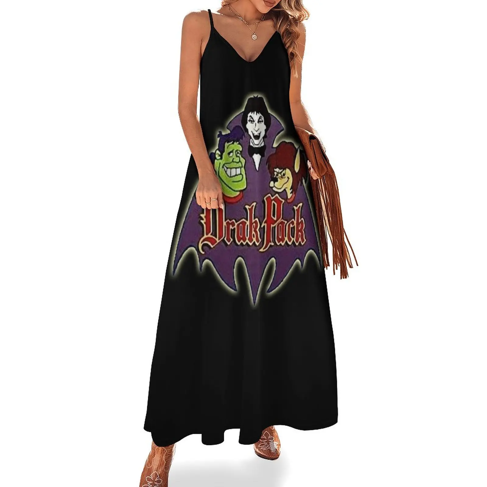 Drak Pack 1970s Retro Throwback Tribute Sleeveless Dress Women's summer dresses long dress women summer
Drak Pack 1970s Retro Throwback Tribute Sleeveless Dress Women's summer dresses long dress women summer