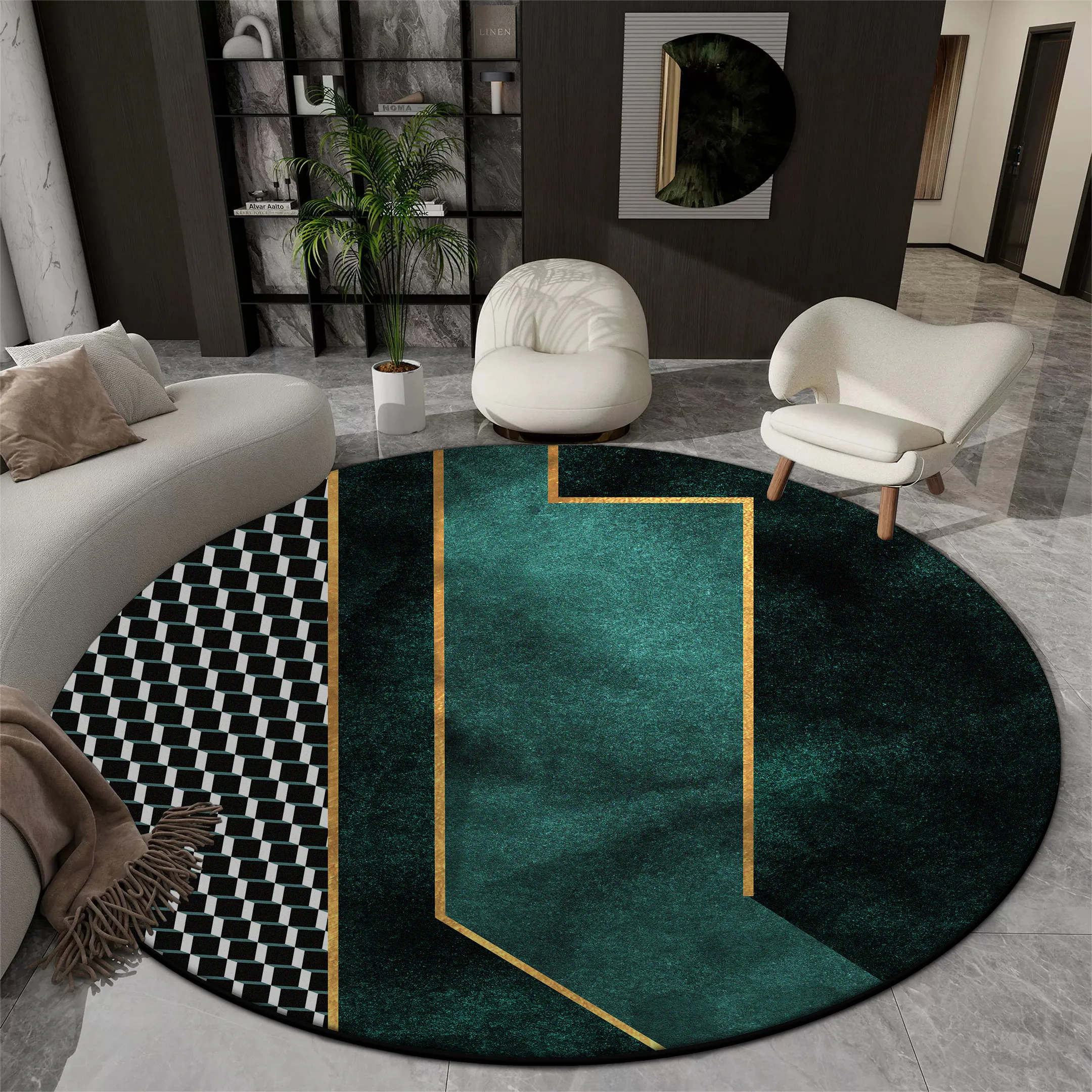 Geometric Round Plush Rug for Living Room Bedroom – Soft Non-Slip Large Area Floor Carpet
Geometric Round Plush Rug for Living Room Bedroom – Soft Non-Slip Large Area Floor Carpet