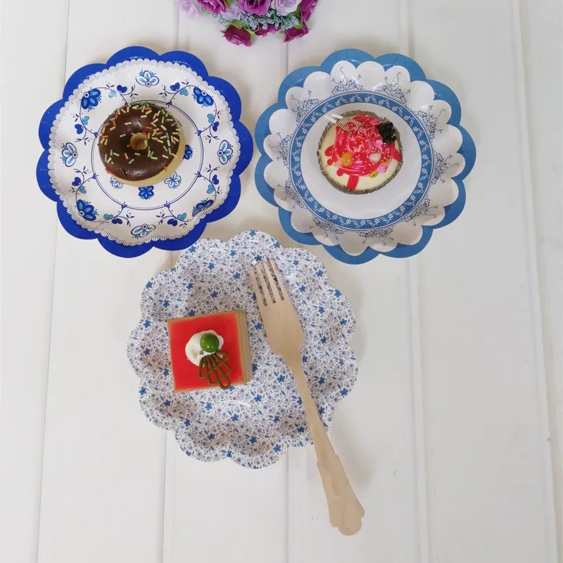 Chinese Style Blue and White Porcelain Paper Plates Disposable Tableware Vintage Tray Floral Tea Party Picnic Dishes 8PCs 7 inch
Chinese Style Blue and White Porcelain Paper Plates Disposable Tableware Vintage Tray Floral Tea Party Picnic Dishes 8PCs 7 inch
