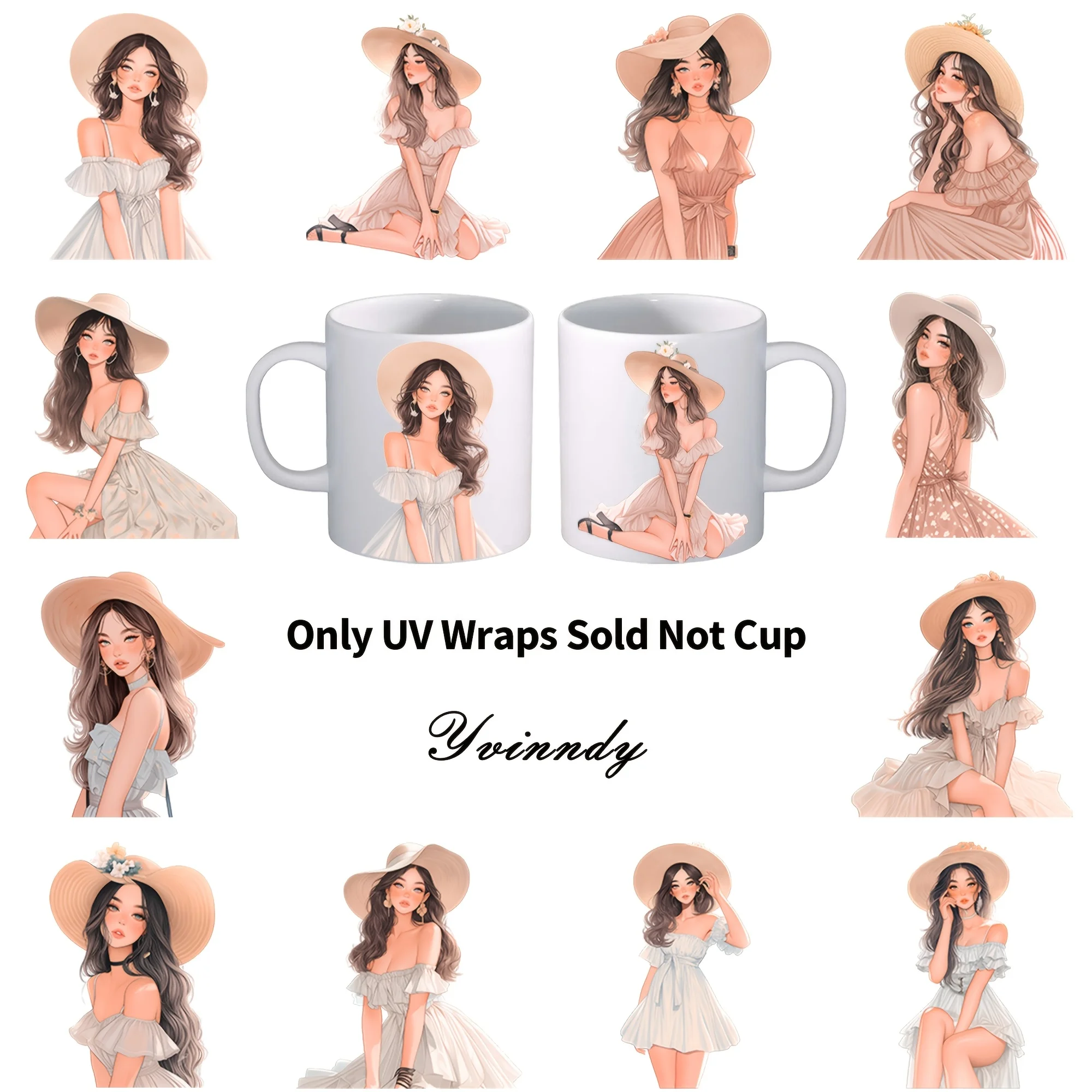 12 PCS/Set Of Summer Girl UV DTF Transfer Stickers, Waterproof And Durable DIY Handicraft Gifts, Perfect Gift Choice (NO Cups)
12 PCS/Set Of Summer Girl UV DTF Transfer Stickers, Waterproof And Durable DIY Handicraft Gifts, Perfect Gift Choice (NO Cups)