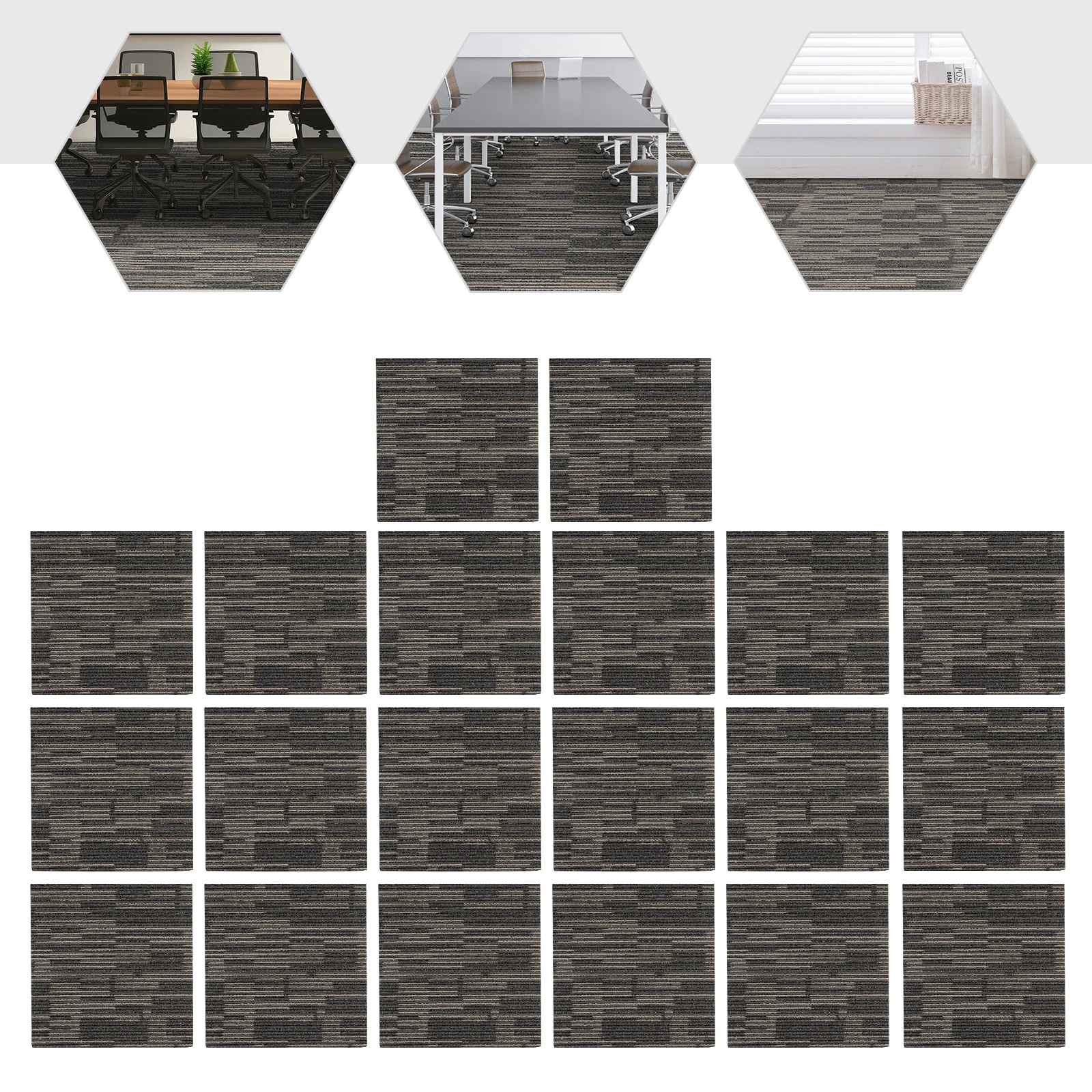 20× Carpet Squares, 20x20 Inch Commercial Carpet with Tapes, Repeated Use Floor Tile Washable Mats, Carpet Tiles Peel and Stick
20× Carpet Squares, 20x20 Inch Commercial Carpet with Tapes, Repeated Use Floor Tile Washable Mats, Carpet Tiles Peel and Stick