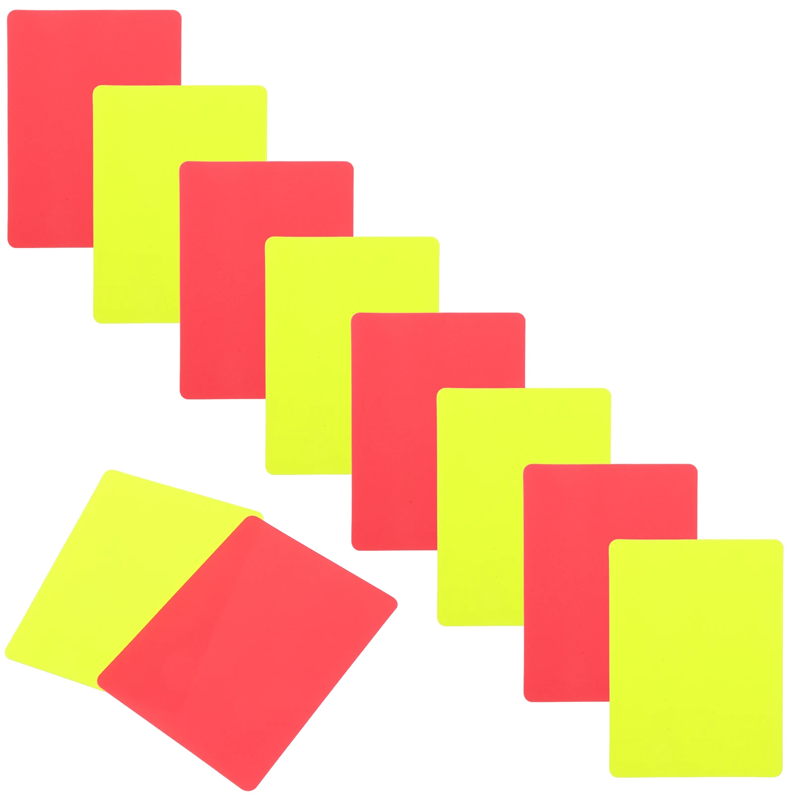 10 pcs Red Yellow Cards Foldable PVC Clear Visibility Football Referee Scoreboard Substitution Sports
10 pcs Red Yellow Cards Foldable PVC Clear Visibility Football Referee Scoreboard Substitution Sports