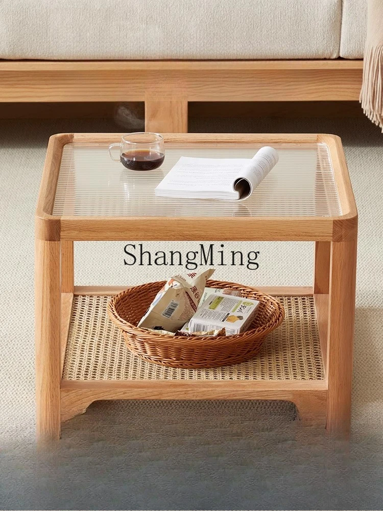 CL red oak solid wood combination coffee table living room home new light luxury high-end glass balcony tea table
CL red oak solid wood combination coffee table living room home new light luxury high-end glass balcony tea table